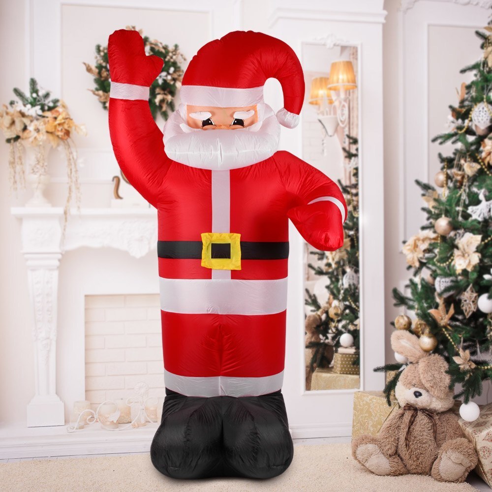 2.4m Air Inflatable Christmas Santa Claus  Snowman X'mas Outdoor Airblown Christmas Decoration Figure Kids Classic Children Toys