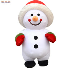 Load image into Gallery viewer, Snowman Monster Christmas Santa Claus Inflatable Mascot Costume Adult Fancy Dress Suit Christmas Carnival Costumes Advertising