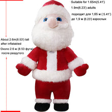 Load image into Gallery viewer, Snowman Monster Christmas Santa Claus Inflatable Mascot Costume Adult Fancy Dress Suit Christmas Carnival Costumes Advertising