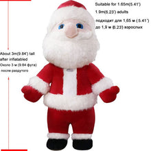 Load image into Gallery viewer, Snowman Monster Christmas Santa Claus Inflatable Mascot Costume Adult Fancy Dress Suit Christmas Carnival Costumes Advertising