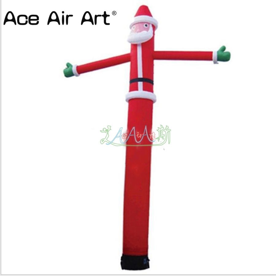 Factory directly sale  inflatable Christmas santa claus sky dancers inflatable Air dancer with single leg for advertising