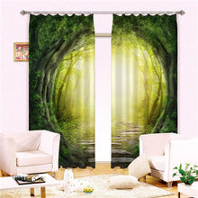 Load image into Gallery viewer, Psychedelic gate Luxury 3D Blackout Curtains For Living room Bedding room Drapes Cotinas para sala for Chirstmas decorative