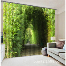 Load image into Gallery viewer, Psychedelic gate Luxury 3D Blackout Curtains For Living room Bedding room Drapes Cotinas para sala for Chirstmas decorative