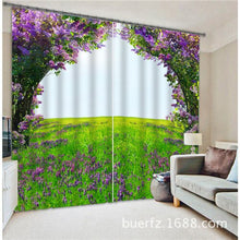 Load image into Gallery viewer, Psychedelic gate Luxury 3D Blackout Curtains For Living room Bedding room Drapes Cotinas para sala for Chirstmas decorative