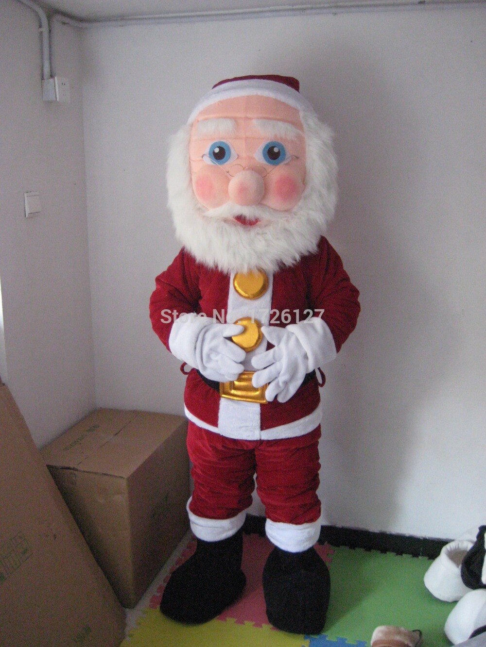 Christmas Santa Claus mascot costume custom fancy costume adult size cosplay mascotte character fancy dress